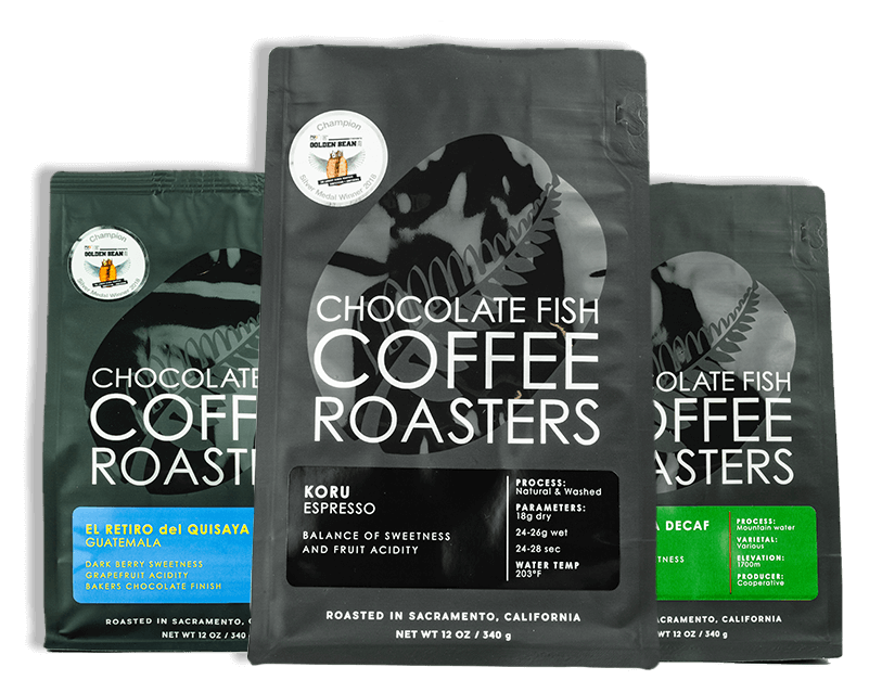 Chocolate Fish Coffee Roasters bags